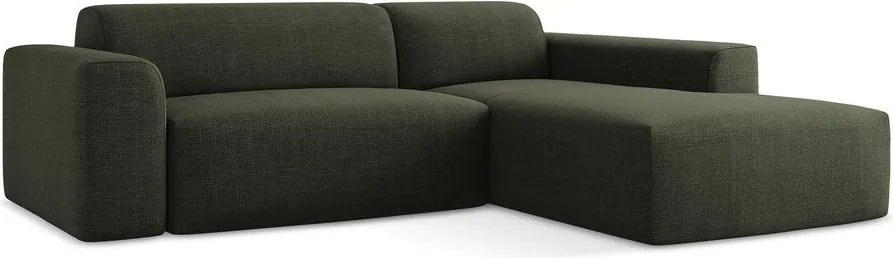 Зелен ъглов диван (десен ъгъл) Keli – Makamii