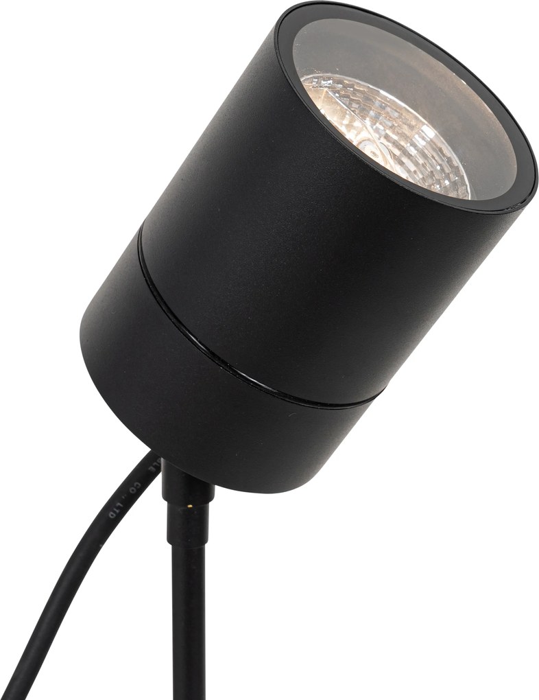 Модерен шип петно черен AR70 регулируем IP44 - Solo