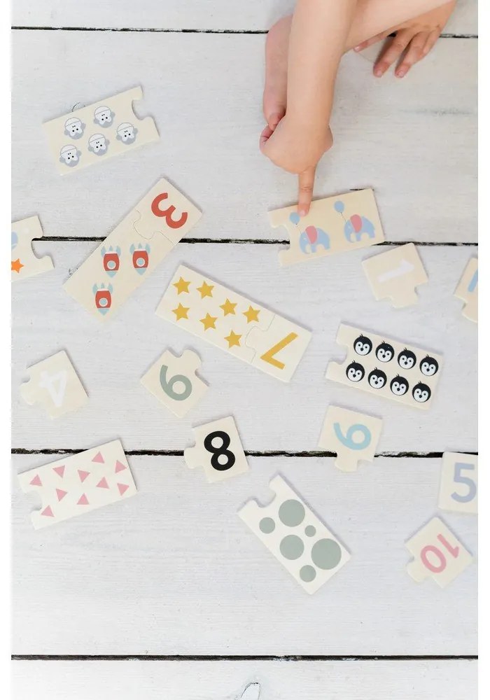 Дървен пъзел (брой части 20) Numbers – Kindsgut