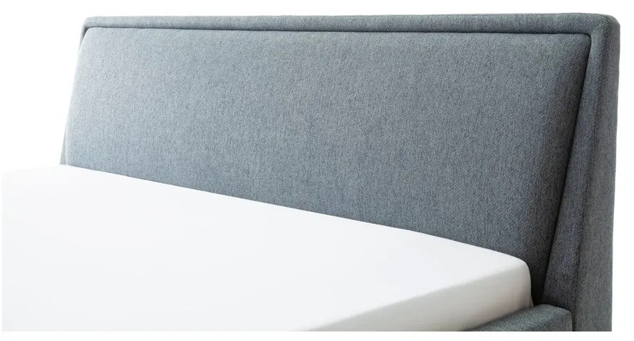 Зелено/синьо двойно легло 160x200 cm тапицирано без ламелно дъно Frieda – Meise Möbel