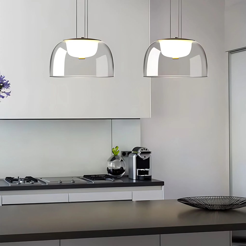 Висяща LED лампа APP1690-1PC B Gold