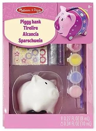 Melissa &amp; Doug - Керамична касичка за декориране - Прасенце