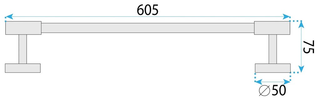 Закачалка за баня 5701 Galo Brush Gold