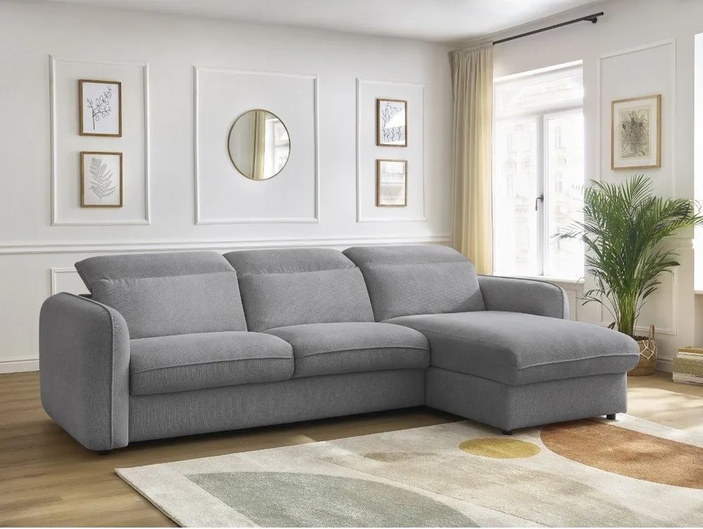 Сив ъглов диван Achille – Bobochic Paris