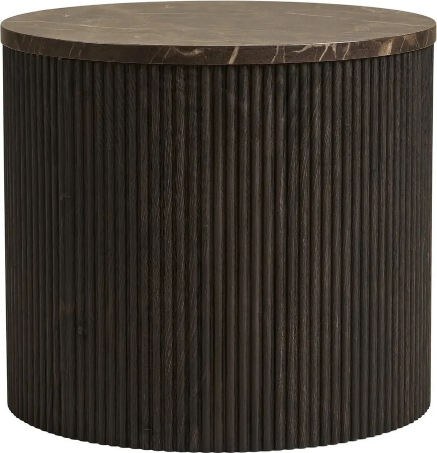 Кръгла странична масичка с плот от имитация на мрамор ø 45 cm Rota – House Nordic