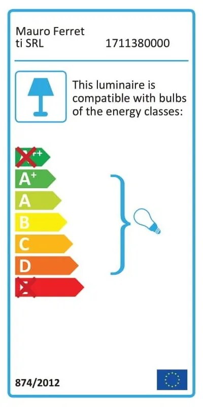 Mauro Ferretti Настолна лампа Glamy в златисто Drop - Mauro Ferretti
