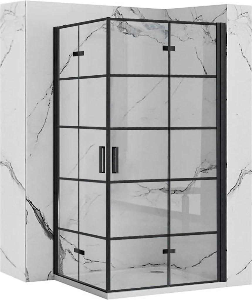 Душ кабина Rea Molier Black Double 80x80