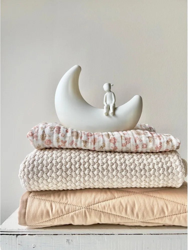 Детска нощна лампа в цвят слонова кост Moon Off-White – Cam Cam Copenhagen