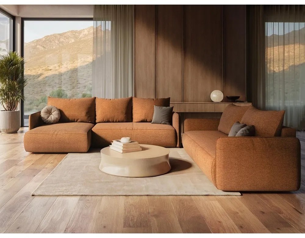 Зелен разтегателен диван с място за съхранение 216 cm Nanea – Makamii