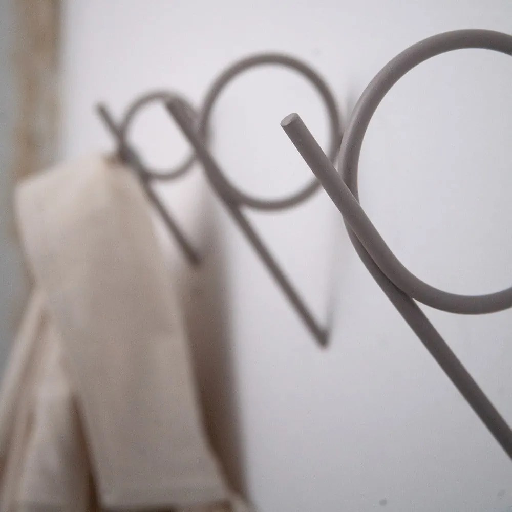 Кафяво-сива стенна стоманена кука Tuba S – Spinder Design