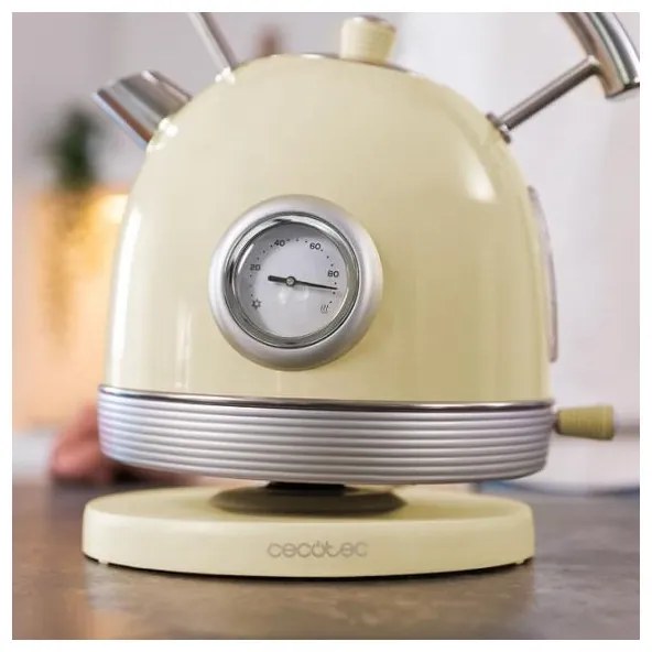 Електрическа кана Cecotec Thermosense 420 Vintage Light Yellow