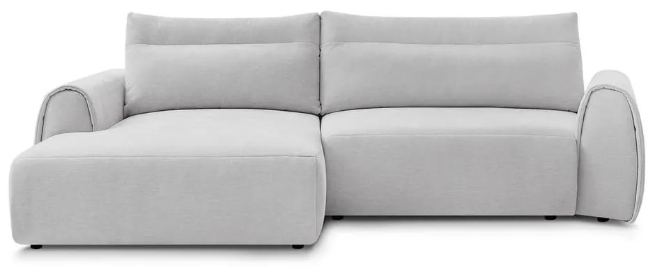 Светлосив ъглов диван Aden – Bobochic Paris