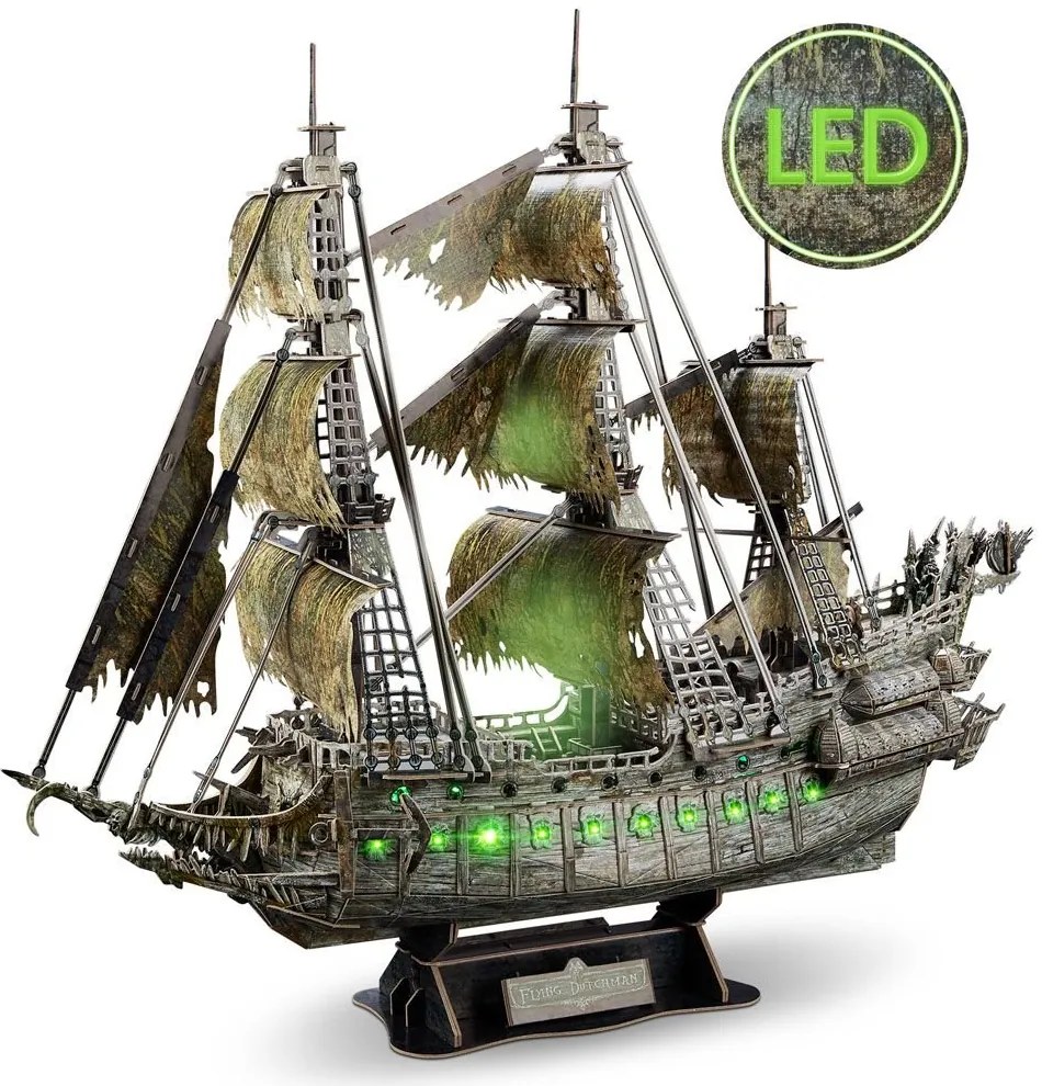 Cubic Fun - Пъзел 3D Flying Dutchman 360ч. с LED светлини L527h
