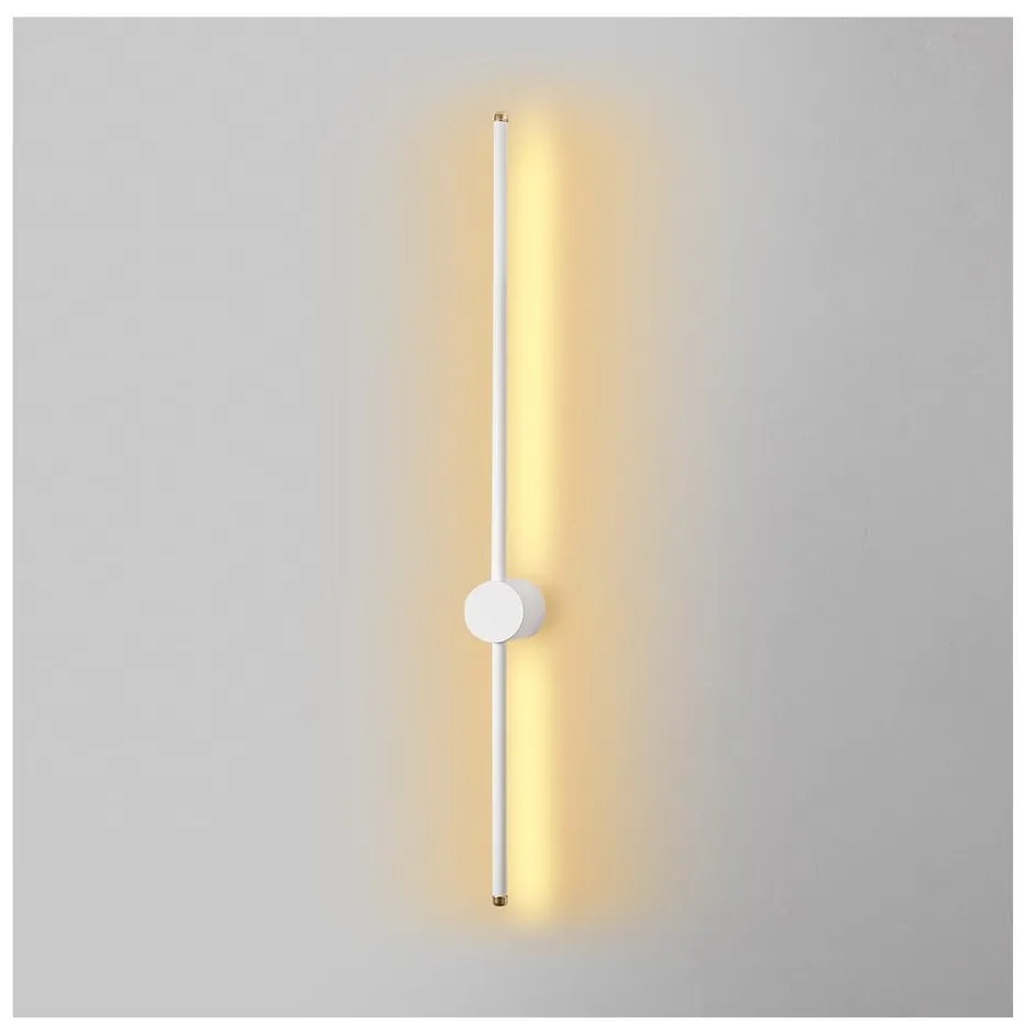 Бяла LED стенна лампа ø 7 cm Sword – Opviq lights