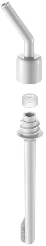 Преносима бутилка за напитки Buydeem CD1017-CG, 500 мл, Вградена сламка, Непропусклива, Термоустойчиво стъкло до 150°C, BPA free, Зелен