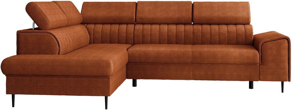 Ъглов диван Kadurin-Оранжев-Ляв