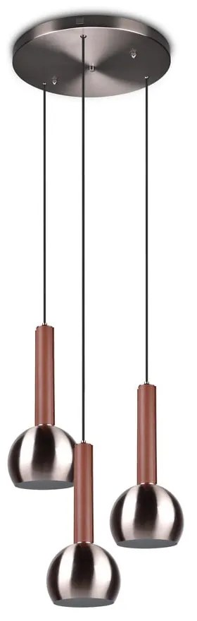 Сиво висящо осветително тяло ø 52 cm Ciliana – CINQUE