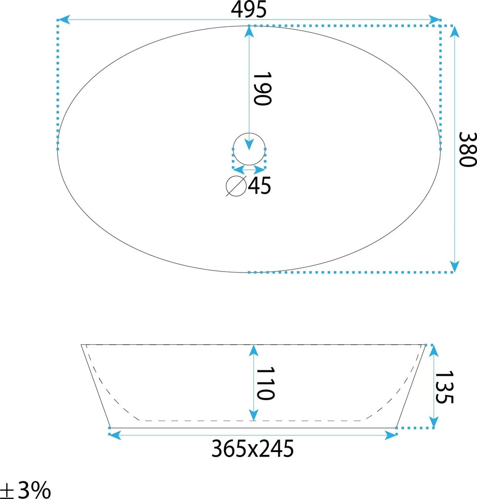 Умивалник за плот Rea Samanta Zen