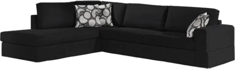 Ъгъл диван Must-Right-295φ 230β cm.-Black