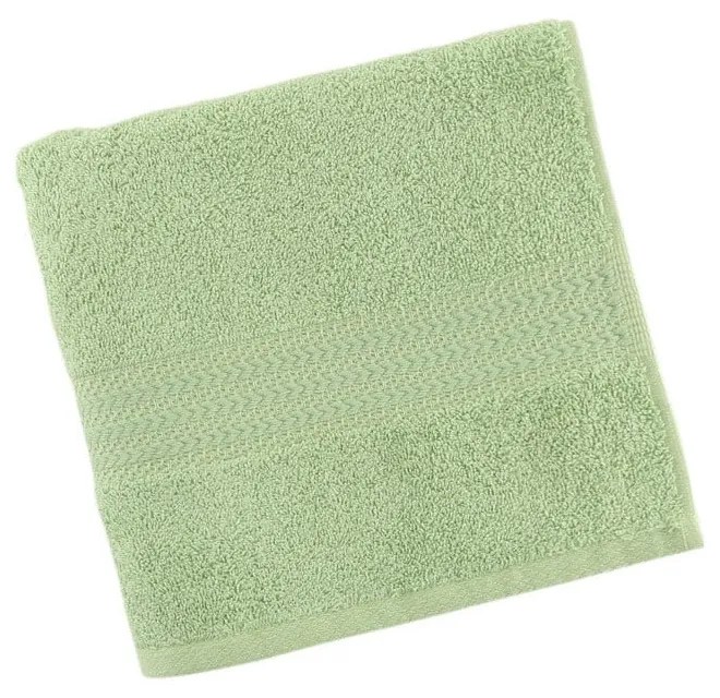 Зелена хавлиена кърпа от чист памук , 50 x 90 cm - Foutastic