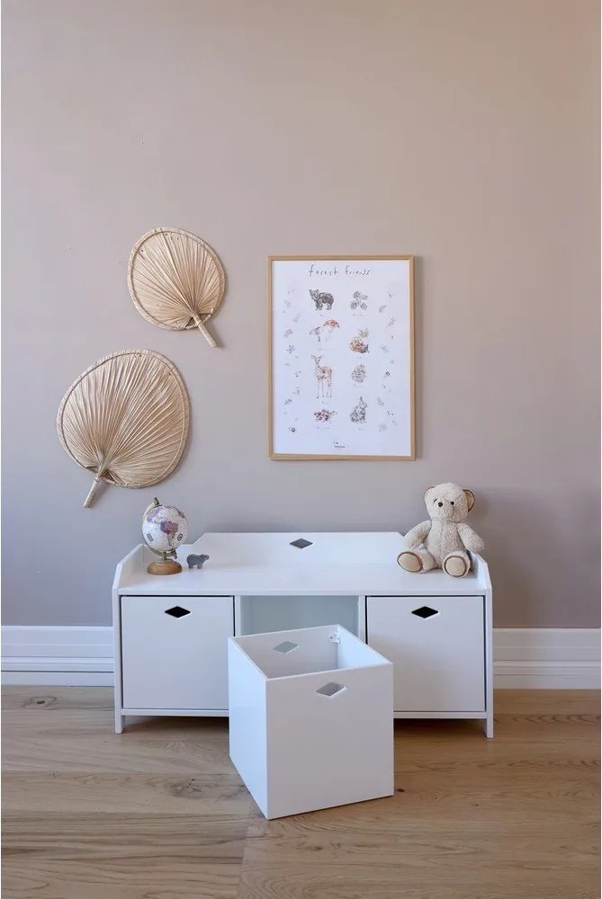 Бяла детска кутия за съхранение 30x30x30 cm Luca – Cam Cam Copenhagen