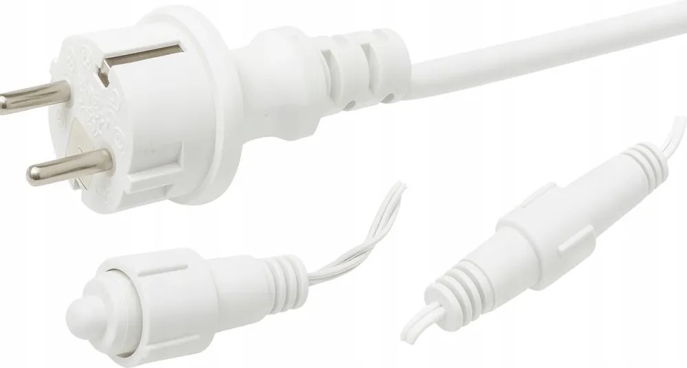 Коледно външно LED осветление, студено бяло IP44 300 LED/14,5m