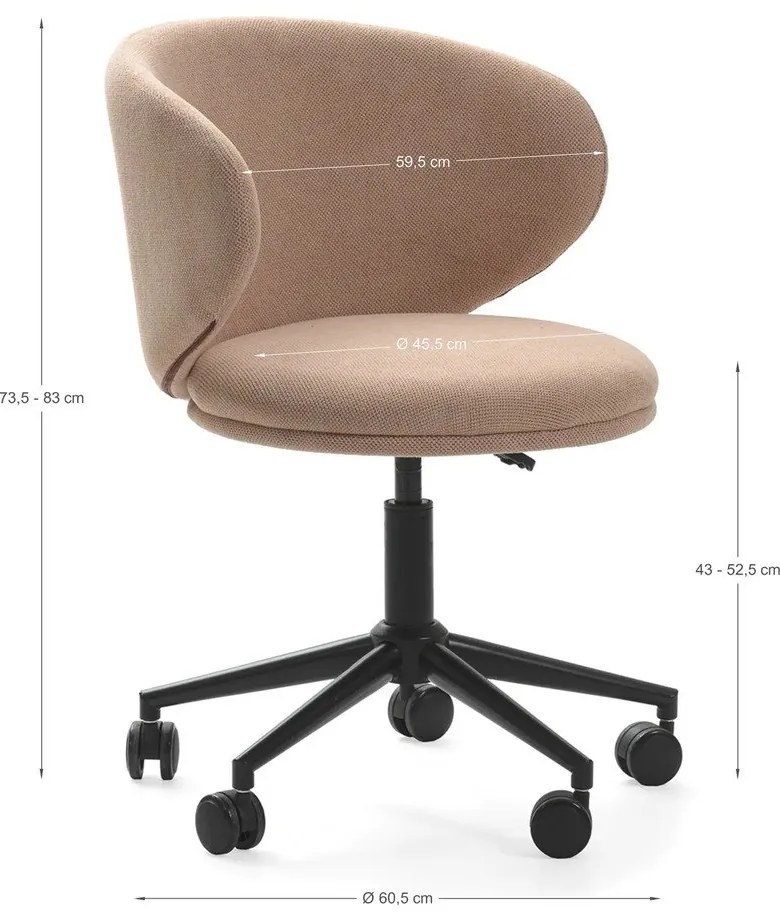 Светлорозов офис стол Rush – Marckeric