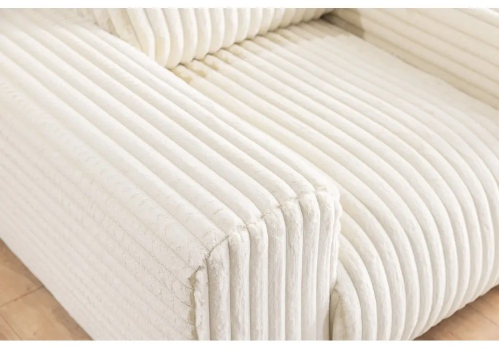 Кремав диван от рипсено кадифе 178 cm Justin – Ropez