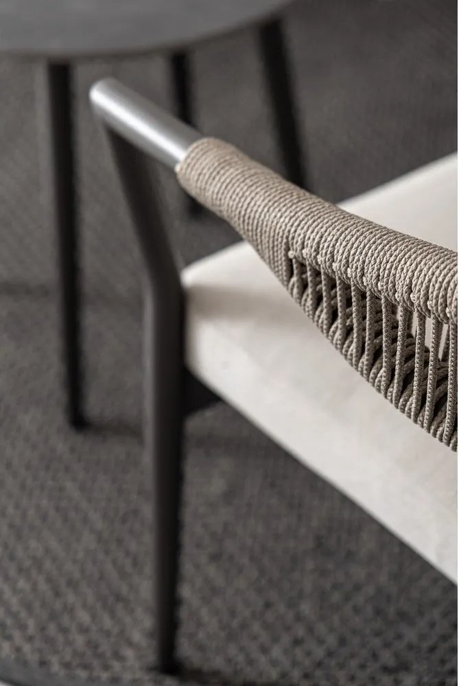 Алуминиев градински комплект за отдих в цвят каки/кафяво-сив за 2 Millor – Bizzotto