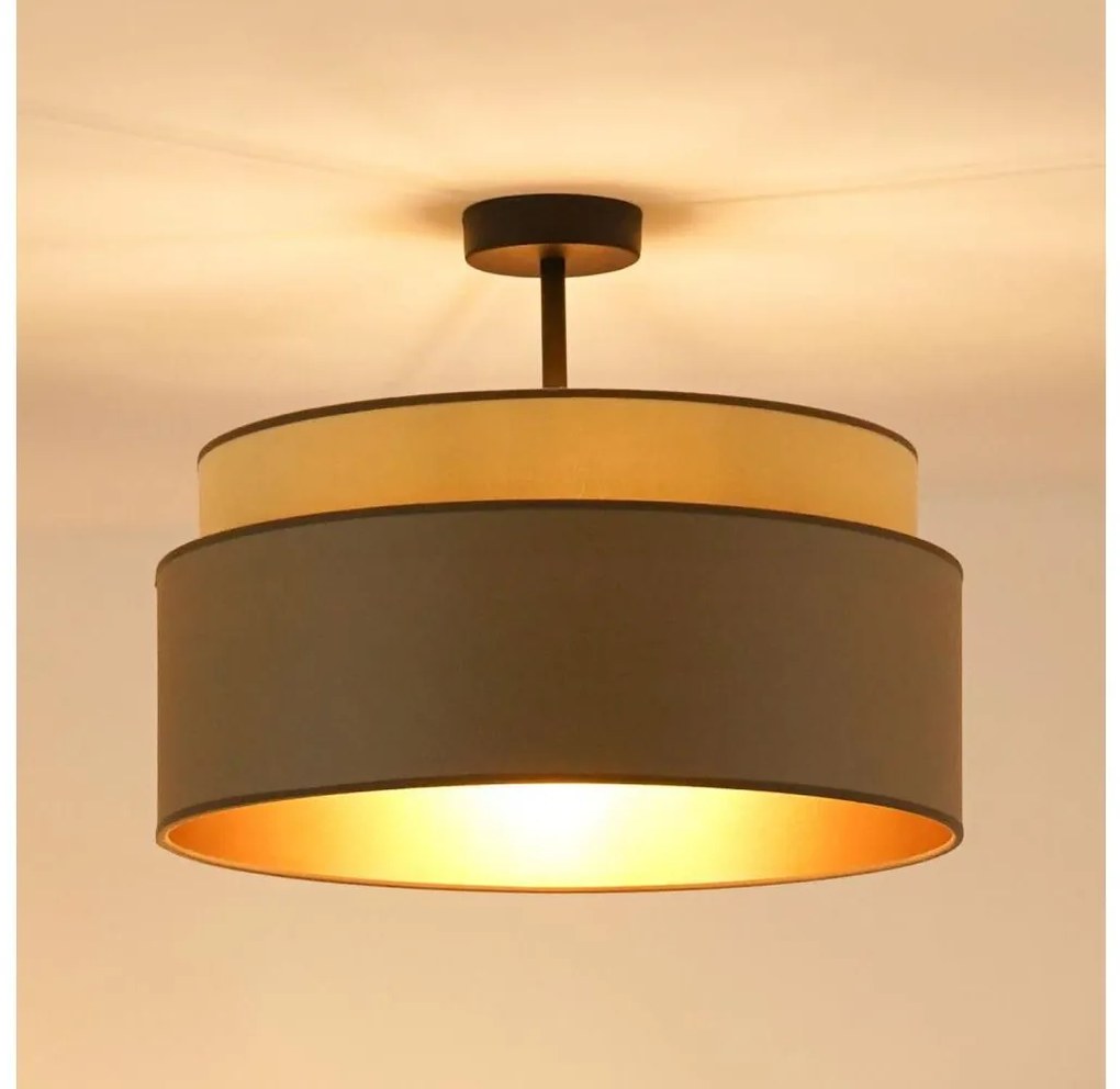 Brilagi - Плафон OREGON VEGE 1xE27/15W/230V, Ø 45 см, сив