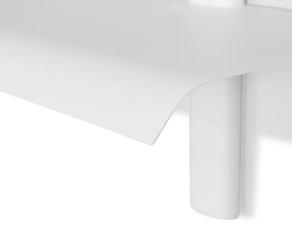 Бял на няколко нива метален стенен рафт 60 cm Hola – Spinder Design