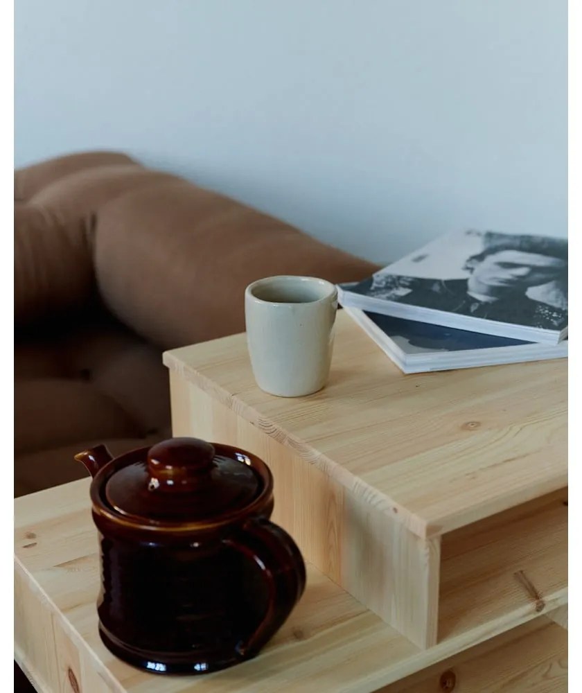 Масичка за кафе от борова дървесина в черно Hako - Karup Design