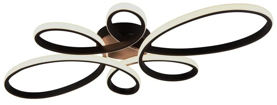 Черна LED светлина за таван 45,5x83 cm Fly - Trio