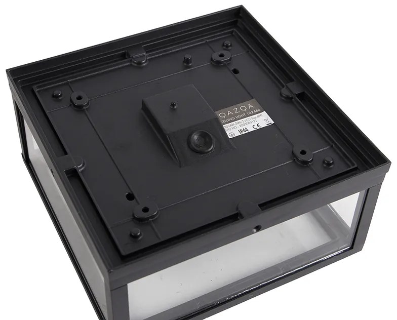 Индустриален таванен аплик черен IP44 2-светлина - Charlois