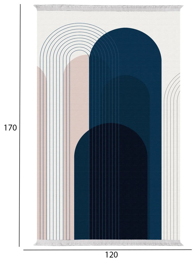 Килим 120х170 - HM7677.49 многоцветен