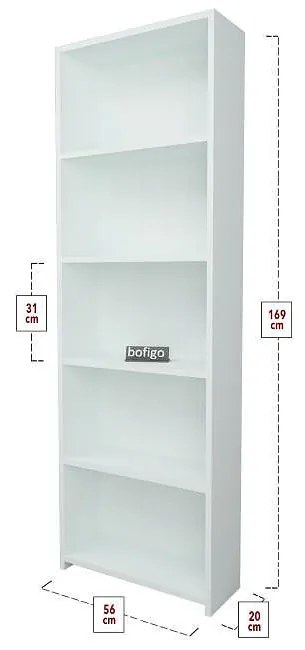 Етажерка Bookshelf - бяла