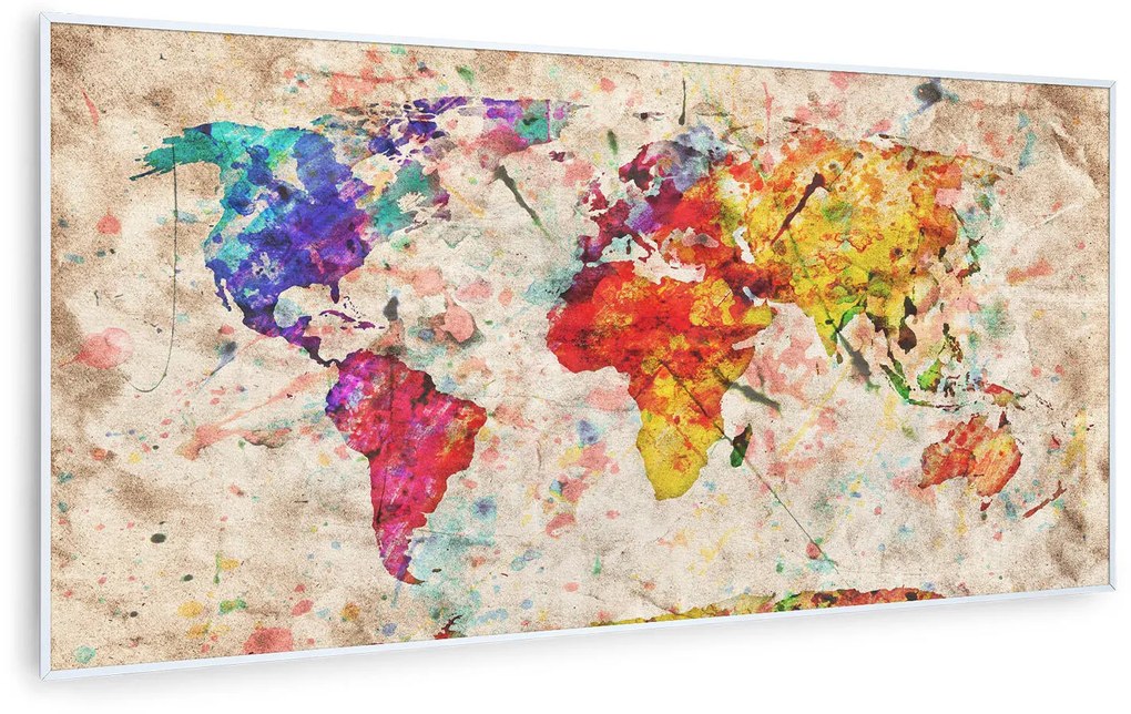 Klarstein Wonderwall Air Art Smart, инфрачервен отоплител, нощна карта, 120 х 60 см, 700 W