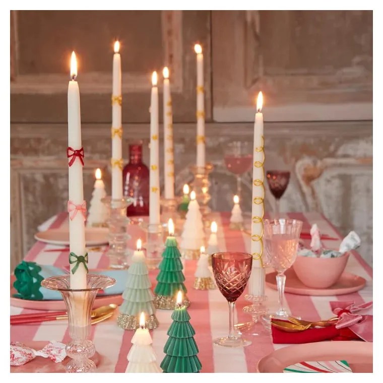 Свещи в комплект от 2 бр. време за горене 5 h Bow - Meri Meri