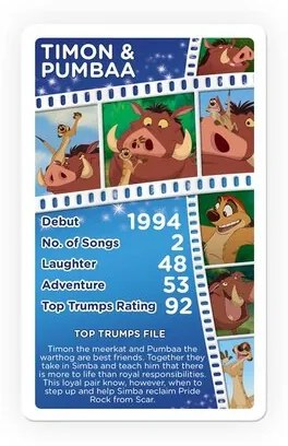 Карти за игра, Winning Moves, Top Trumps, Дисни