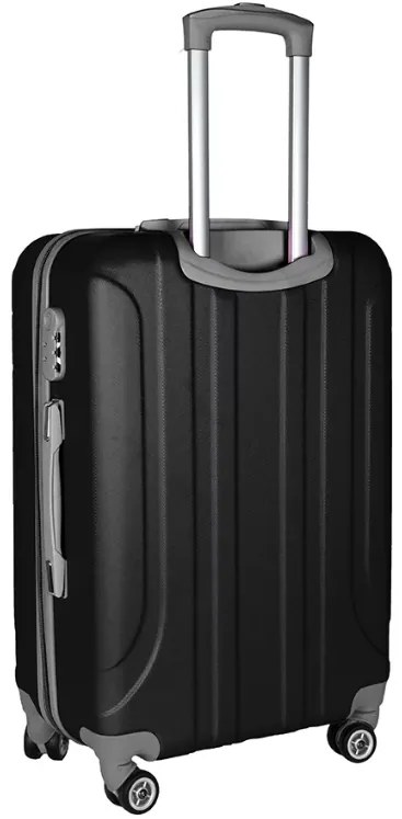 Черен куфар с размери 65 x 39 x 24 cm - 56l