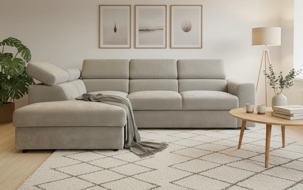 Разтегателен ъглов диван Белиса