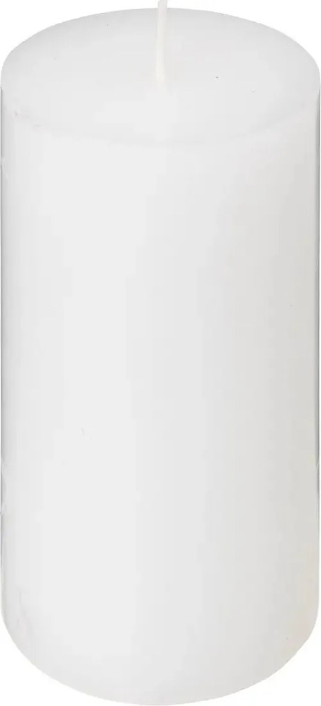 Свещ без аромат atmosphera Hugo, Кръгла, 7x13 см, Бяла