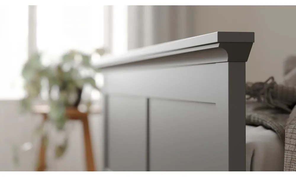 Сиво двойно легло 160x200 cm Paris – Tvilum