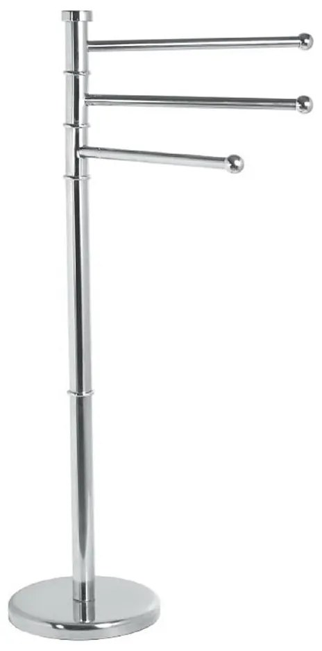 Aqualine - Стойка със закачалка за кърпи SAMBA 85,5 см неръждаем/лъскав хром