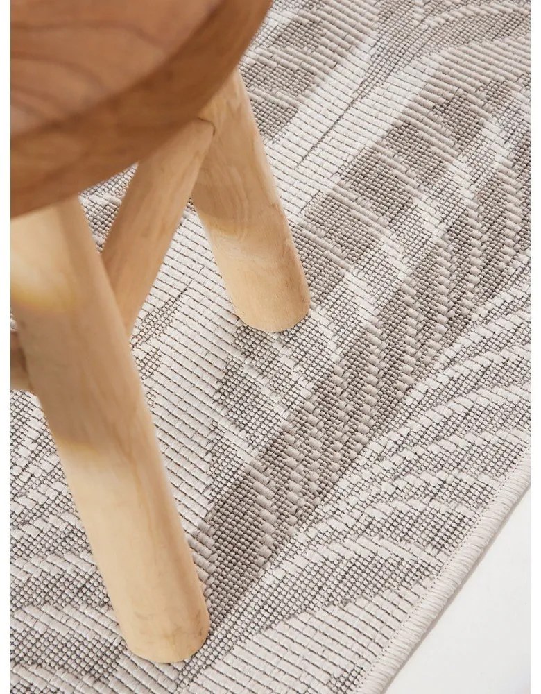 Пътека за открито и закрито в цвят слонова кост и сиво 80x250 cm Duet Liora – NORTHRUGS