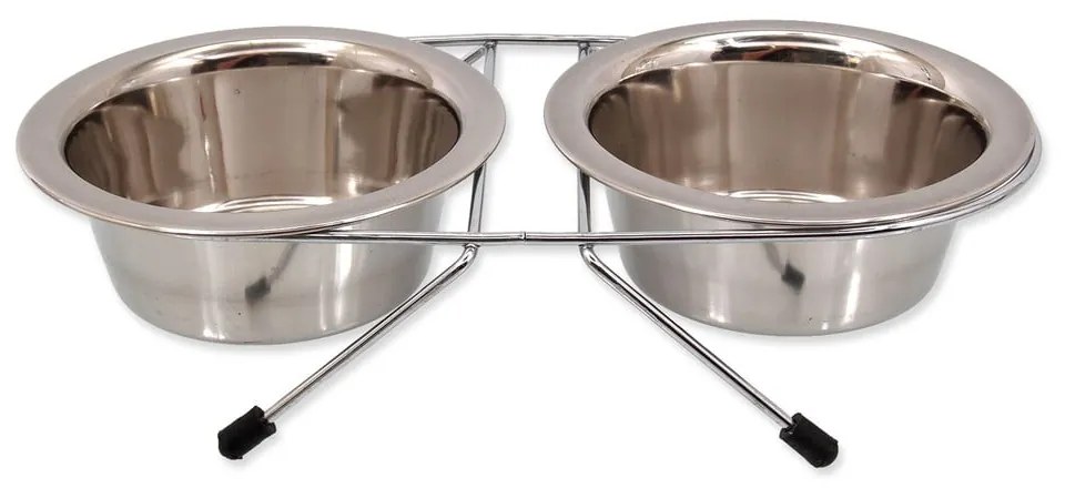 Комплект купички с основа от неръждаема стомана ø 13 cm Dog Fantasy – Plaček Pet Products