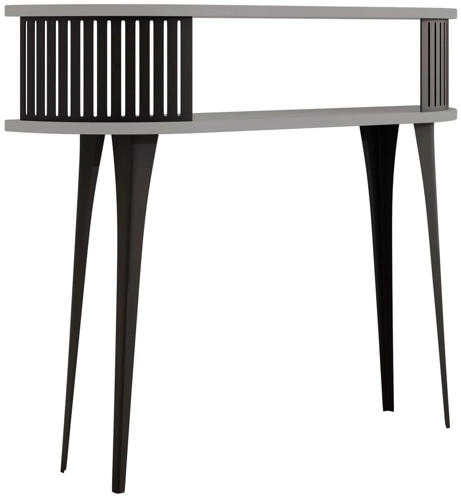 Конзолна маса Roenni-Сиво - Черно