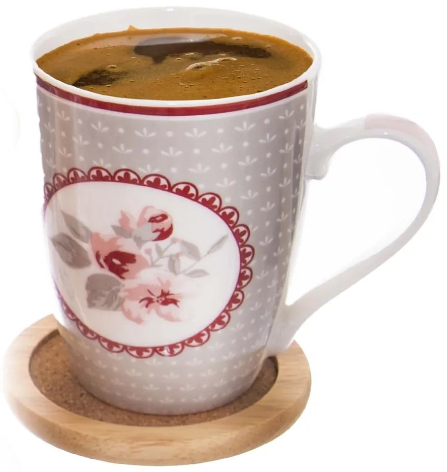 Дървени подложки в комплект 6 бр. със стойка в естествен цвят – Orion