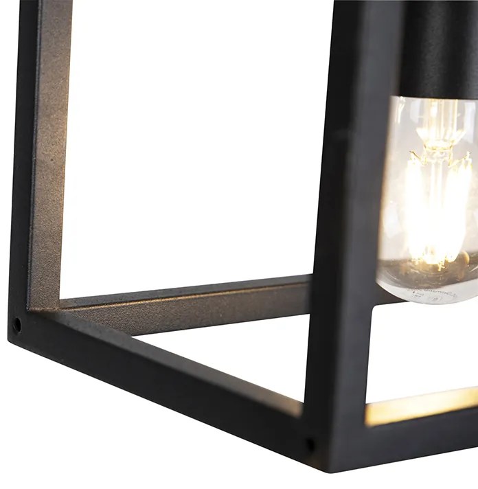 Индустриална висяща лампа черна 4 светлини - Cage 4