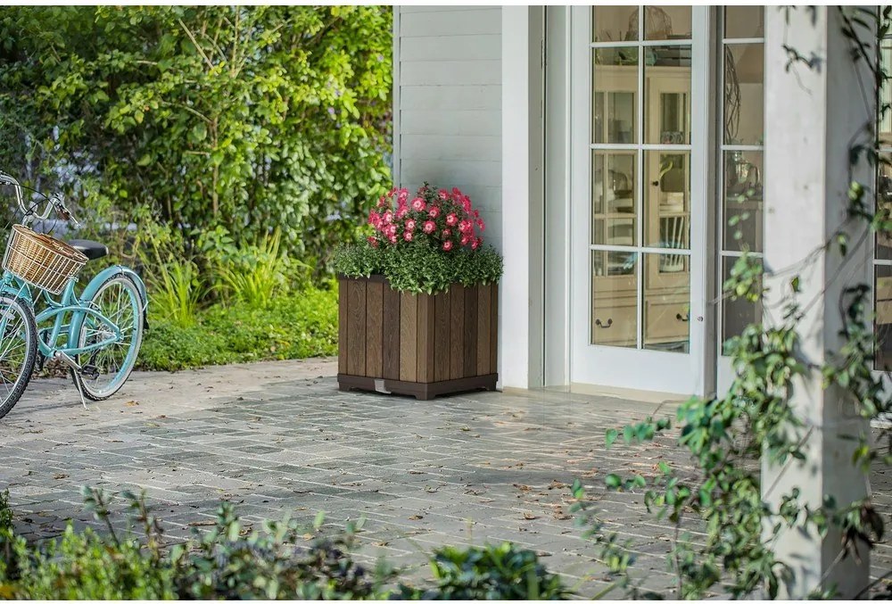 Пластмасова самополиваща се саксия за цветя Deco Square – Keter